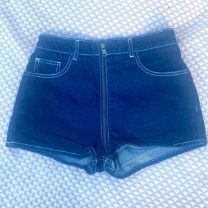 SUPERHOTT ASOS SHORTS with wrap around zipper.